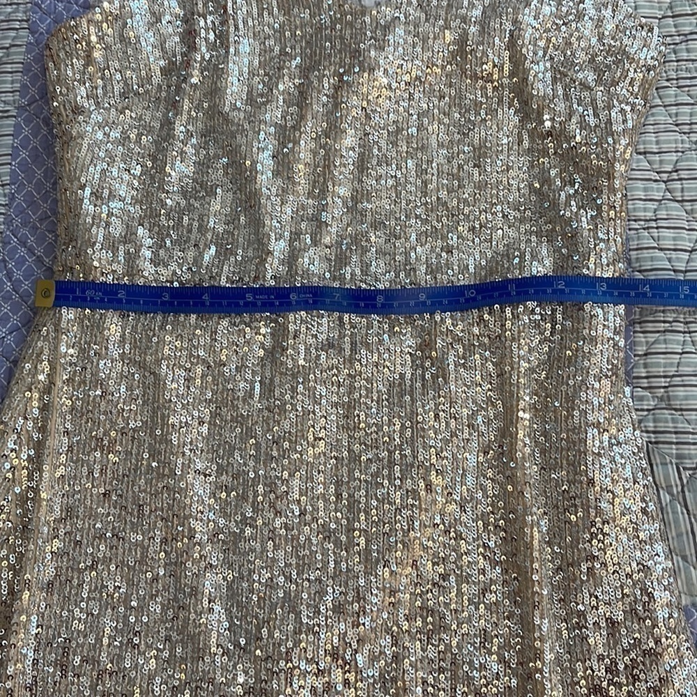 Ramy Brook Gold Sequin Maxi Dress - Picture 8 of 15